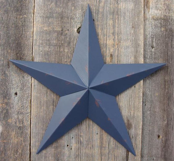 #EH10412 RUSTIC BARN STAR 10",16"24" DISTRESSED METAL WALL ART MULTI COLOR WESTERN HOME DECOR HANDMADE