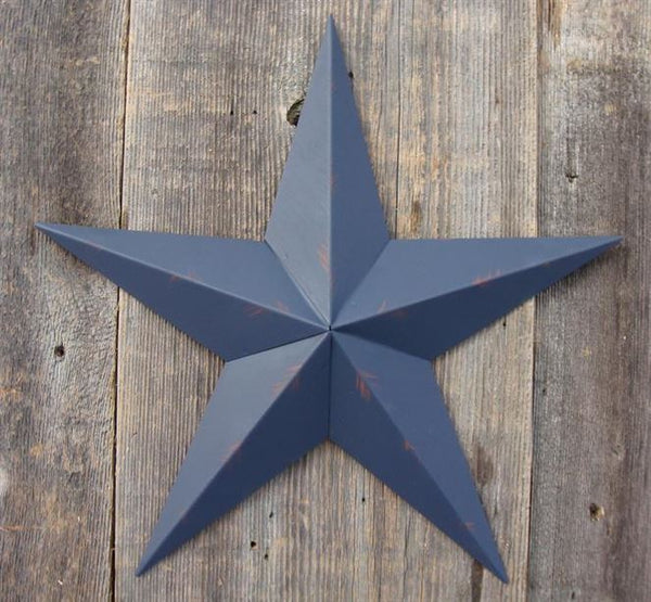 #EH10412 RUSTIC BARN STAR 10",16"24" DISTRESSED METAL WALL ART MULTI COLOR WESTERN HOME DECOR HANDMADE