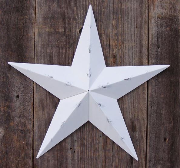 #EH10412 RUSTIC BARN STAR 10",16"24" DISTRESSED METAL WALL ART MULTI COLOR WESTERN HOME DECOR HANDMADE