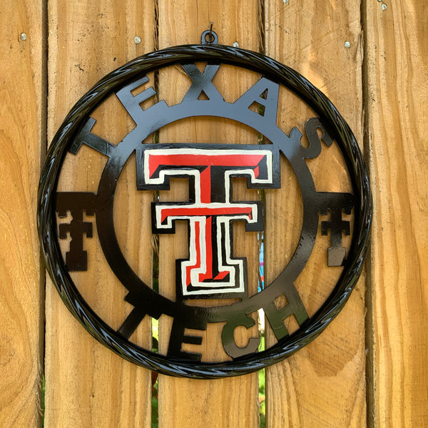 12", 18", 24", 32", 36" TEXAS TECH CUSTOM METAL VINTAGE CRAFT TEAM SIGN