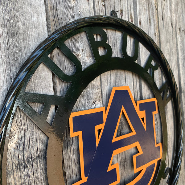 12", 18", 24", 32" AUBURN TIGERS CUSTOM METAL VINTAGE CRAFT SIGN WESTERN HOME DECOR HANDMADE