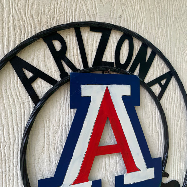 12", 18", 24", 32" ARIZONA WILDCATS CUSTOM METAL VINTAGE CRAFT SIGN TEAM WESTERN HOME DECOR HANDMADE