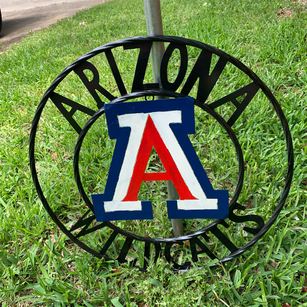 12", 18", 24", 32" ARIZONA WILDCATS CUSTOM METAL VINTAGE CRAFT SIGN TEAM WESTERN HOME DECOR HANDMADE