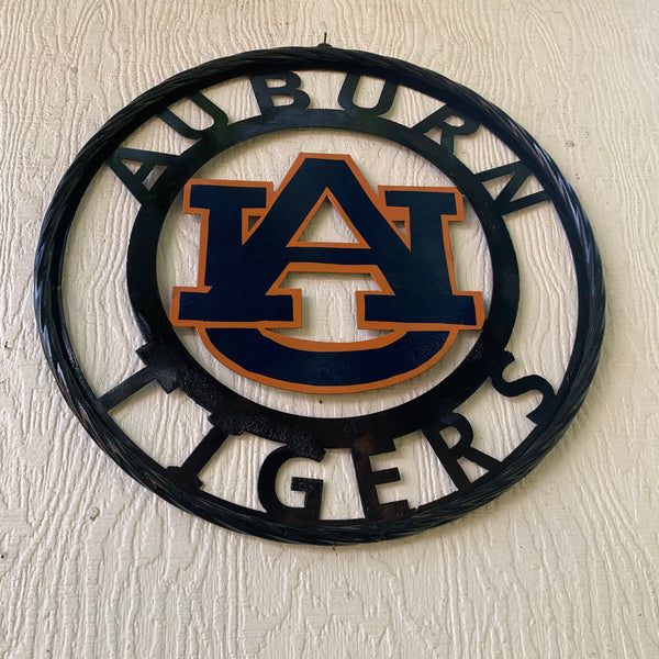 12", 18", 24", 32" AUBURN TIGERS CUSTOM METAL VINTAGE CRAFT SIGN WESTERN HOME DECOR HANDMADE