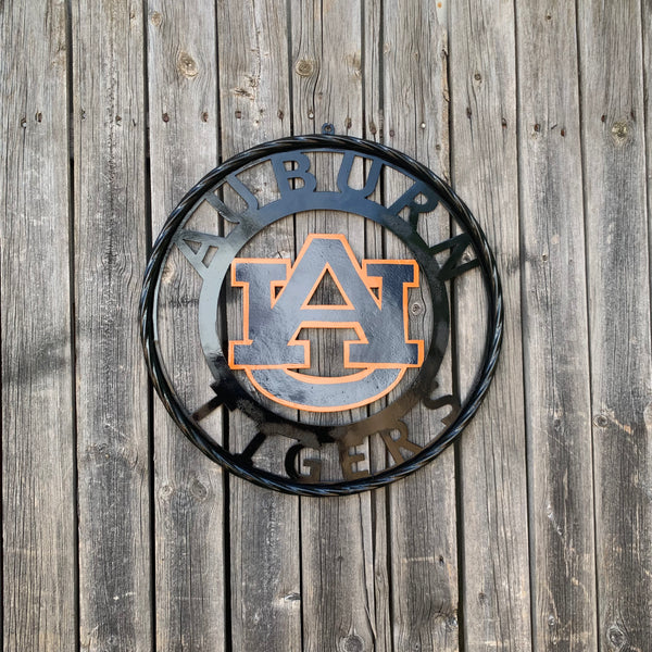 12", 18", 24", 32" AUBURN TIGERS CUSTOM METAL VINTAGE CRAFT SIGN WESTERN HOME DECOR HANDMADE