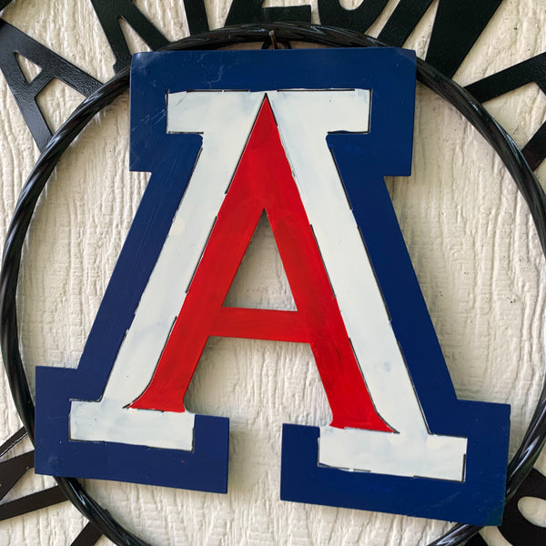 12", 18", 24", 32" ARIZONA WILDCATS CUSTOM METAL VINTAGE CRAFT SIGN TEAM WESTERN HOME DECOR HANDMADE