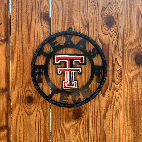 12", 18", 24", 32", 36" TEXAS TECH CUSTOM METAL VINTAGE CRAFT TEAM SIGN