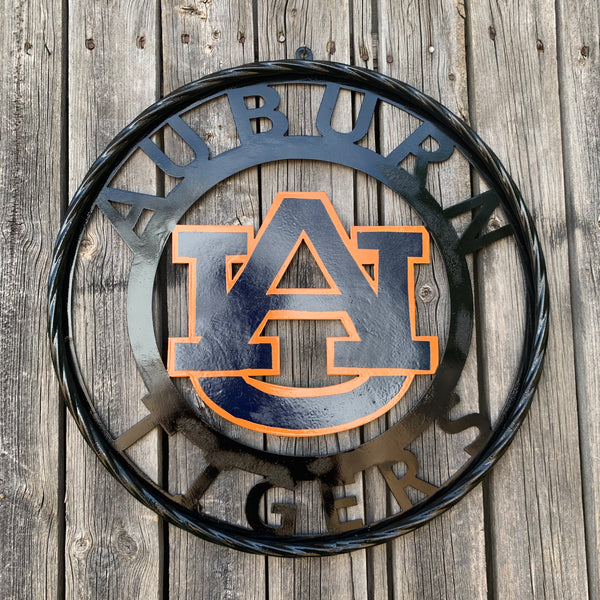 12", 18", 24", 32" AUBURN TIGERS CUSTOM METAL VINTAGE CRAFT SIGN WESTERN HOME DECOR HANDMADE