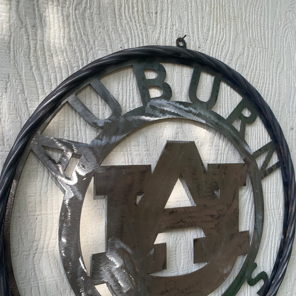 12", 18", 24", 32" AUBURN TIGERS CUSTOM RAW METAL VINTAGE SIGN TEAM WESTERN HOME DECOR HANDMADE