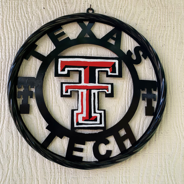 12", 18", 24", 32", 36" TEXAS TECH CUSTOM METAL VINTAGE CRAFT TEAM SIGN