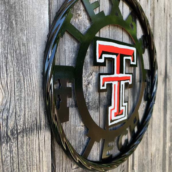 12", 18", 24", 32", 36" TEXAS TECH CUSTOM METAL VINTAGE CRAFT TEAM SIGN