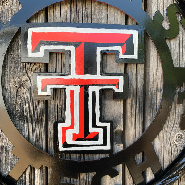 12", 18", 24", 32", 36" TEXAS TECH CUSTOM METAL VINTAGE CRAFT TEAM SIGN