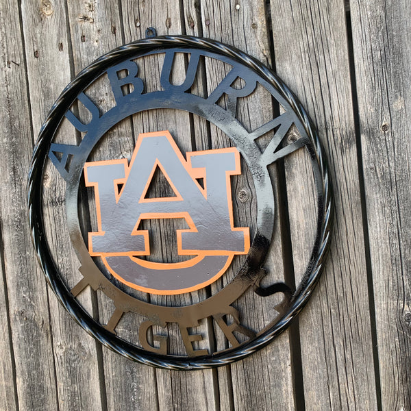 12", 18", 24", 32" AUBURN TIGERS CUSTOM METAL VINTAGE CRAFT SIGN WESTERN HOME DECOR HANDMADE