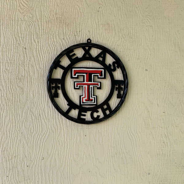 12", 18", 24", 32", 36" TEXAS TECH CUSTOM METAL VINTAGE CRAFT TEAM SIGN