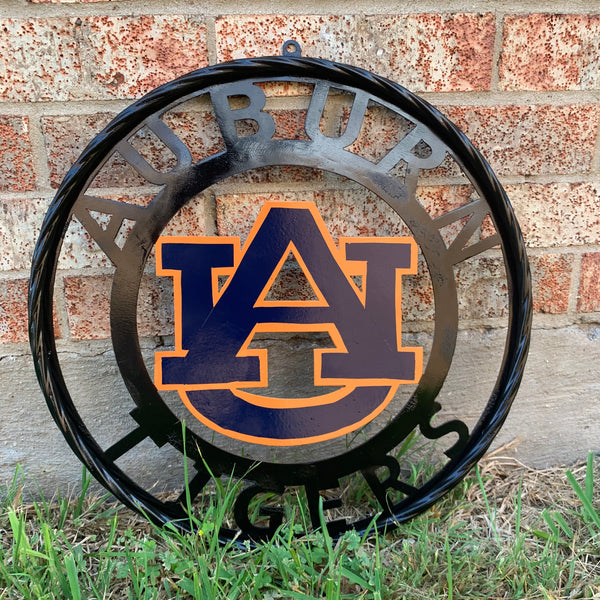 12", 18", 24", 32" AUBURN TIGERS CUSTOM METAL VINTAGE CRAFT SIGN WESTERN HOME DECOR HANDMADE