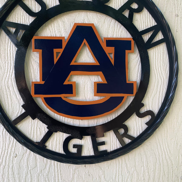 12", 18", 24", 32" AUBURN TIGERS CUSTOM METAL VINTAGE CRAFT SIGN WESTERN HOME DECOR HANDMADE