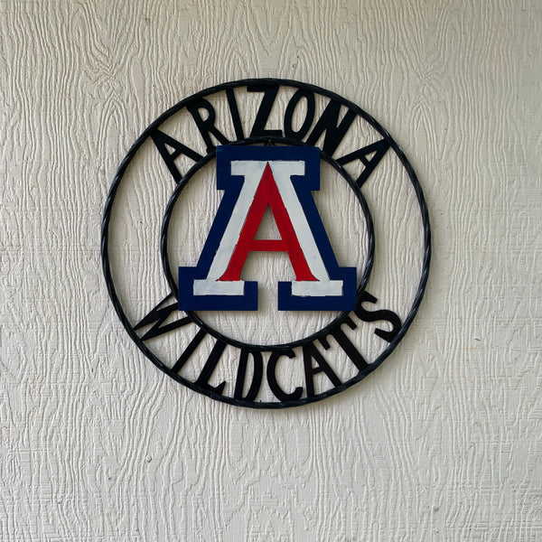 12", 18", 24", 32" ARIZONA WILDCATS CUSTOM METAL VINTAGE CRAFT SIGN TEAM WESTERN HOME DECOR HANDMADE