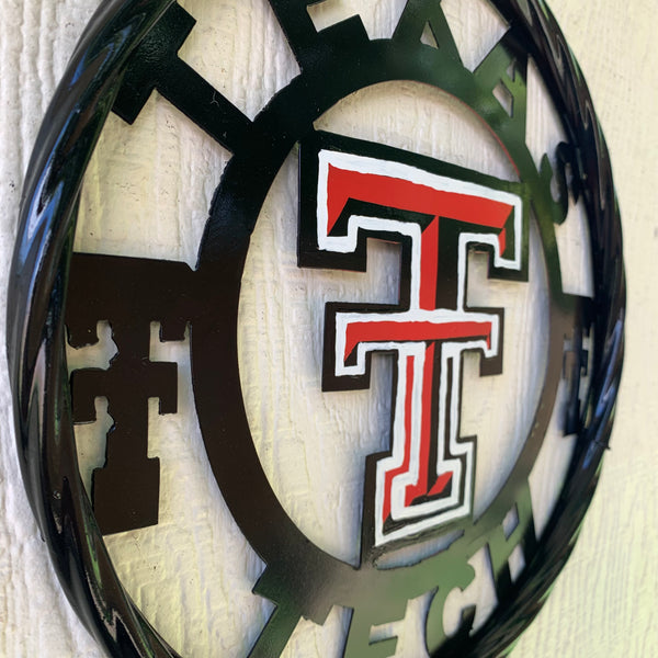 12", 18", 24", 32", 36" TEXAS TECH CUSTOM METAL VINTAGE CRAFT TEAM SIGN