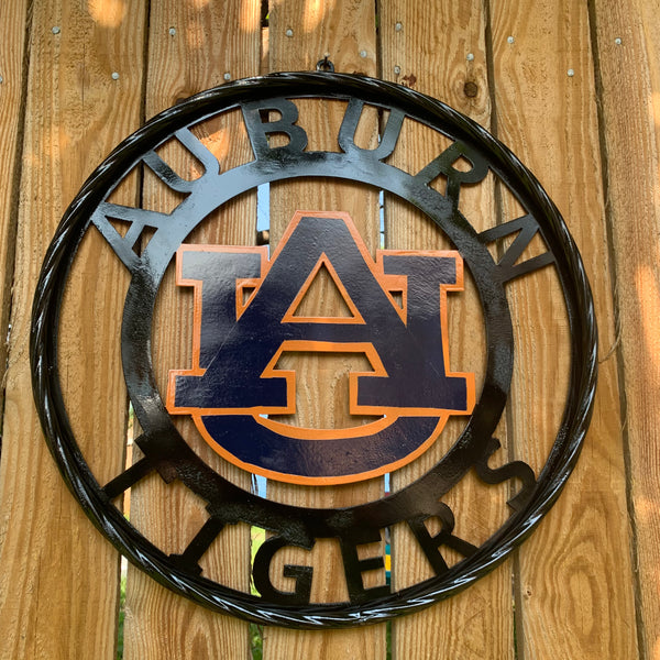 12", 18", 24", 32" AUBURN TIGERS CUSTOM METAL VINTAGE CRAFT SIGN WESTERN HOME DECOR HANDMADE