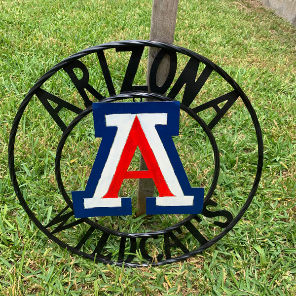 12", 18", 24", 32" ARIZONA WILDCATS CUSTOM METAL VINTAGE CRAFT SIGN TEAM WESTERN HOME DECOR HANDMADE