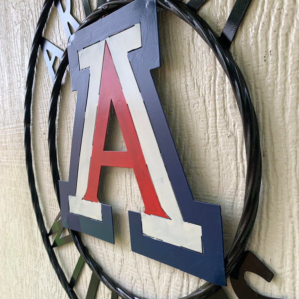 12", 18", 24", 32" ARIZONA WILDCATS CUSTOM METAL VINTAGE CRAFT SIGN TEAM WESTERN HOME DECOR HANDMADE