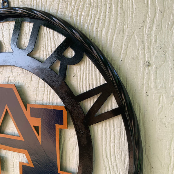 12", 18", 24", 32" AUBURN TIGERS CUSTOM METAL VINTAGE CRAFT SIGN WESTERN HOME DECOR HANDMADE