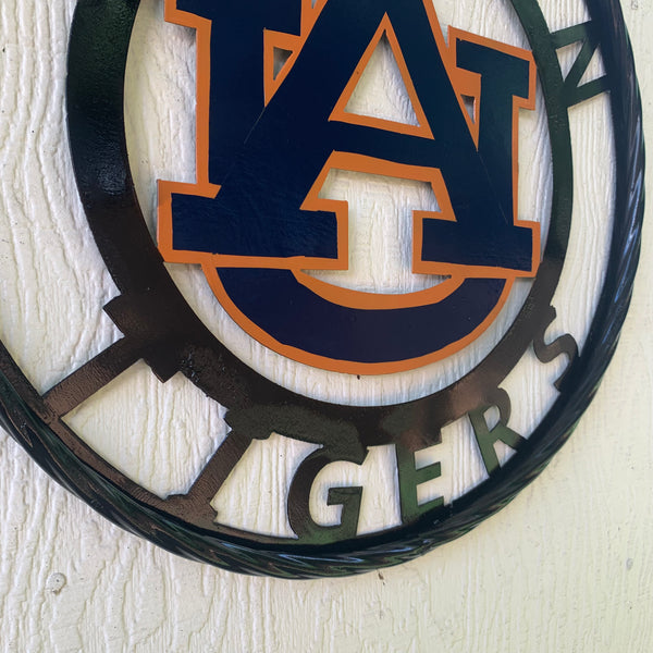 12", 18", 24", 32" AUBURN TIGERS CUSTOM METAL VINTAGE CRAFT SIGN WESTERN HOME DECOR HANDMADE