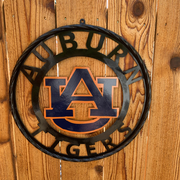 12", 18", 24", 32" AUBURN TIGERS CUSTOM METAL VINTAGE CRAFT SIGN WESTERN HOME DECOR HANDMADE