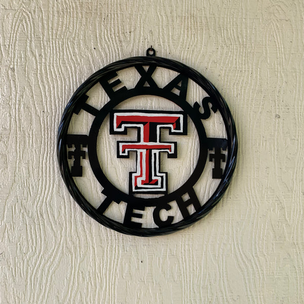 12", 18", 24", 32", 36" TEXAS TECH CUSTOM METAL VINTAGE CRAFT TEAM SIGN