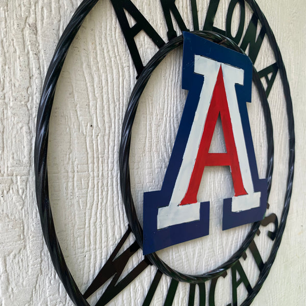 12", 18", 24", 32" ARIZONA WILDCATS CUSTOM METAL VINTAGE CRAFT SIGN TEAM WESTERN HOME DECOR HANDMADE