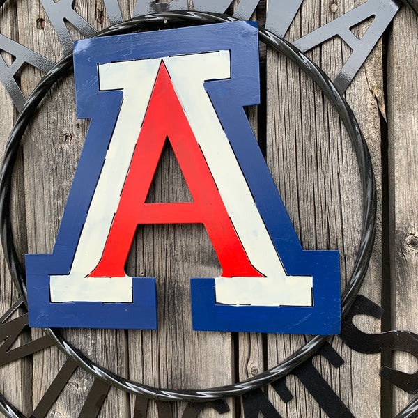 12", 18", 24", 32" ARIZONA WILDCATS CUSTOM METAL VINTAGE CRAFT SIGN TEAM WESTERN HOME DECOR HANDMADE