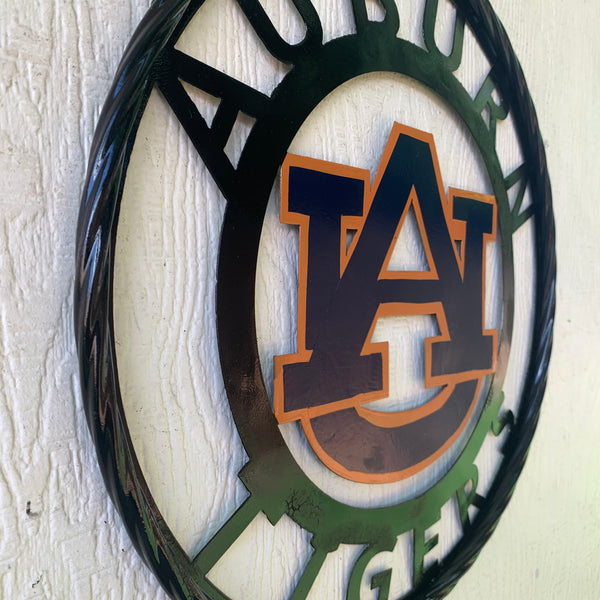 12", 18", 24", 32" AUBURN TIGERS CUSTOM METAL VINTAGE CRAFT SIGN WESTERN HOME DECOR HANDMADE