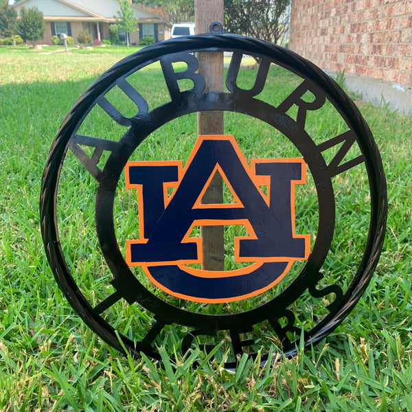 12", 18", 24", 32" AUBURN TIGERS CUSTOM METAL VINTAGE CRAFT SIGN WESTERN HOME DECOR HANDMADE