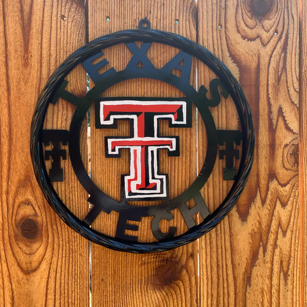 12", 18", 24", 32", 36" TEXAS TECH CUSTOM METAL VINTAGE CRAFT TEAM SIGN