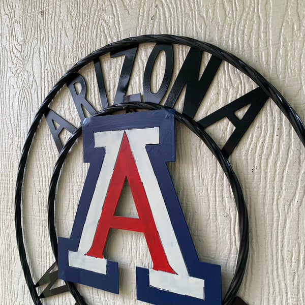 12", 18", 24", 32" ARIZONA WILDCATS CUSTOM METAL VINTAGE CRAFT SIGN TEAM WESTERN HOME DECOR HANDMADE