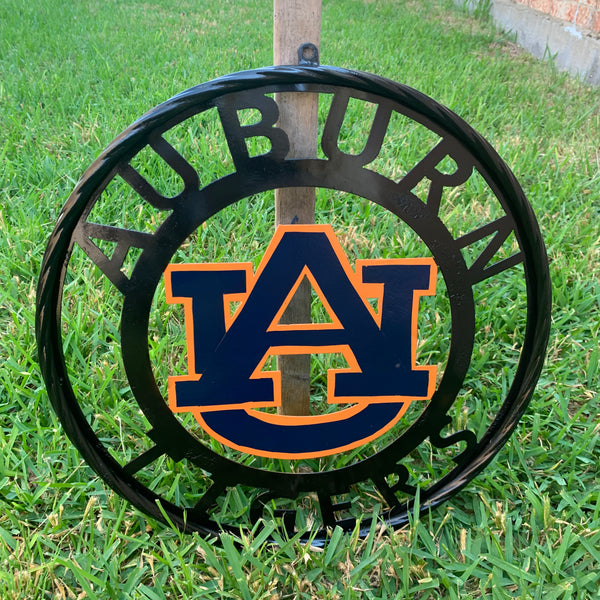 12", 18", 24", 32" AUBURN TIGERS CUSTOM METAL VINTAGE CRAFT SIGN WESTERN HOME DECOR HANDMADE
