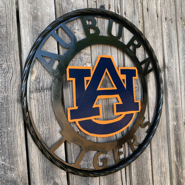 12", 18", 24", 32" AUBURN TIGERS CUSTOM METAL VINTAGE CRAFT SIGN WESTERN HOME DECOR HANDMADE