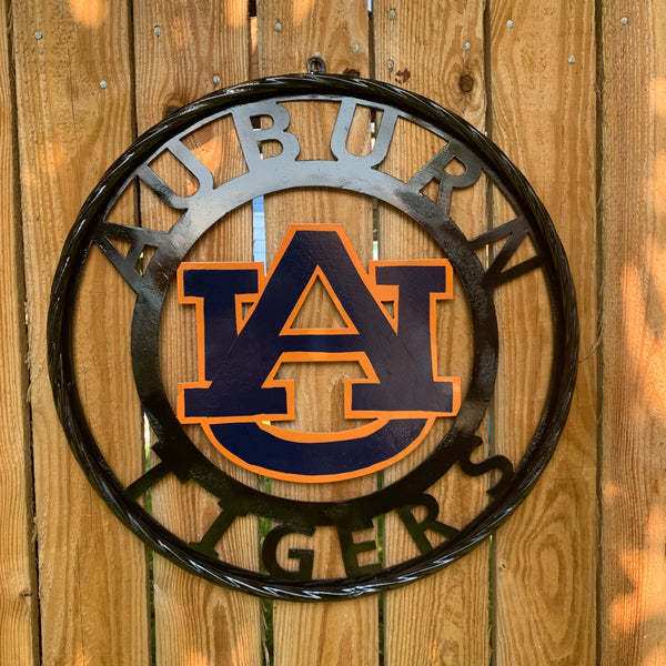 12", 18", 24", 32" AUBURN TIGERS CUSTOM METAL VINTAGE CRAFT SIGN WESTERN HOME DECOR HANDMADE