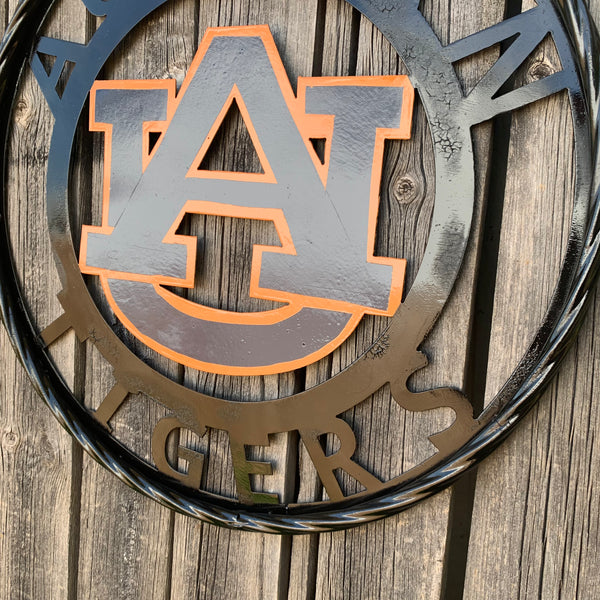 12", 18", 24", 32" AUBURN TIGERS CUSTOM METAL VINTAGE CRAFT SIGN WESTERN HOME DECOR HANDMADE