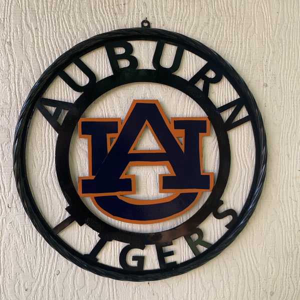 12", 18", 24", 32" AUBURN TIGERS CUSTOM METAL VINTAGE CRAFT SIGN WESTERN HOME DECOR HANDMADE