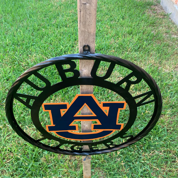 12", 18", 24", 32" AUBURN TIGERS CUSTOM METAL VINTAGE CRAFT SIGN WESTERN HOME DECOR HANDMADE