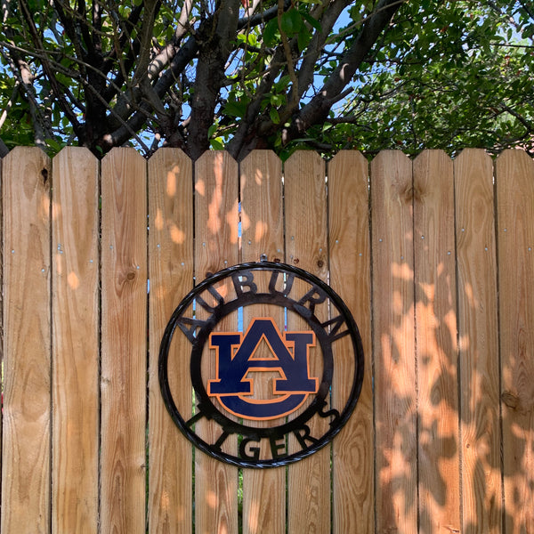 12", 18", 24", 32" AUBURN TIGERS CUSTOM METAL VINTAGE CRAFT SIGN WESTERN HOME DECOR HANDMADE