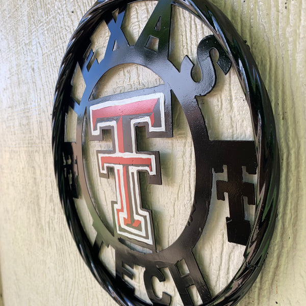 12", 18", 24", 32", 36" TEXAS TECH CUSTOM METAL VINTAGE CRAFT TEAM SIGN