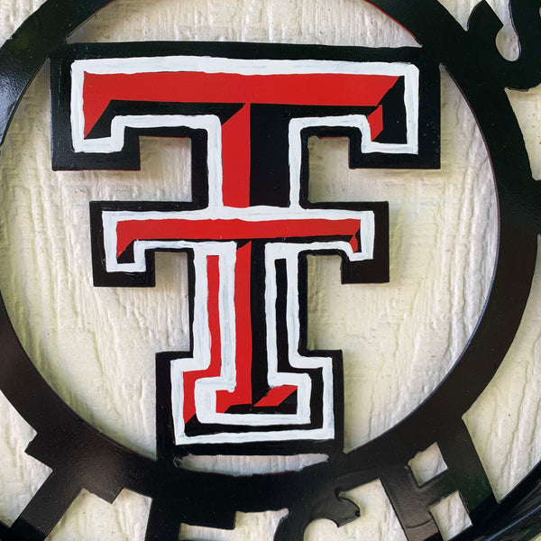 12", 18", 24", 32", 36" TEXAS TECH CUSTOM METAL VINTAGE CRAFT TEAM SIGN