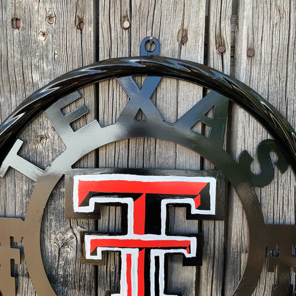 12", 18", 24", 32", 36" TEXAS TECH CUSTOM METAL VINTAGE CRAFT TEAM SIGN