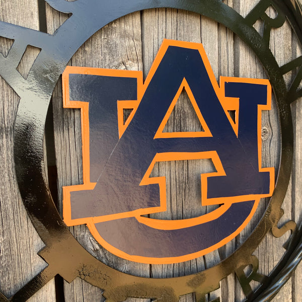 12", 18", 24", 32" AUBURN TIGERS CUSTOM METAL VINTAGE CRAFT SIGN WESTERN HOME DECOR HANDMADE