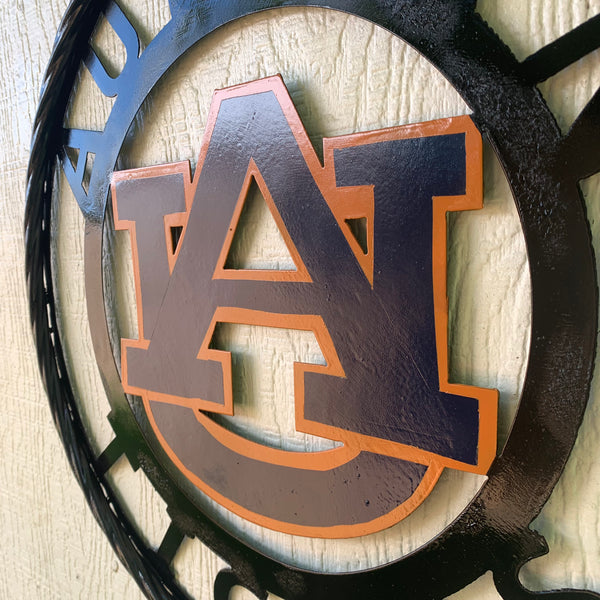 12", 18", 24", 32" AUBURN TIGERS CUSTOM METAL VINTAGE CRAFT SIGN WESTERN HOME DECOR HANDMADE