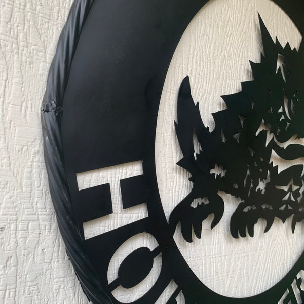 TCU HORNED FROGS CUSTOM BLACK METAL VINTAGE CRAFT SIGN HANDMADE