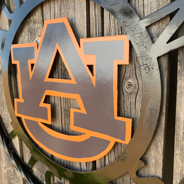 12", 18", 24", 32" AUBURN TIGERS CUSTOM METAL VINTAGE CRAFT SIGN WESTERN HOME DECOR HANDMADE