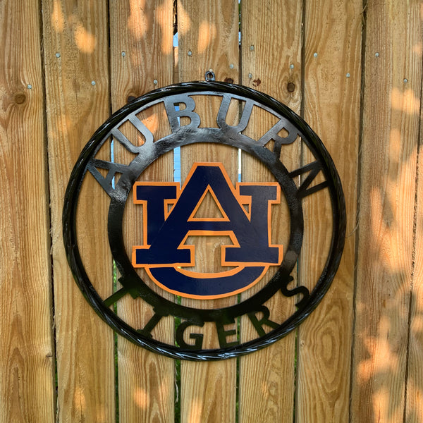 12", 18", 24", 32" AUBURN TIGERS CUSTOM METAL VINTAGE CRAFT SIGN WESTERN HOME DECOR HANDMADE